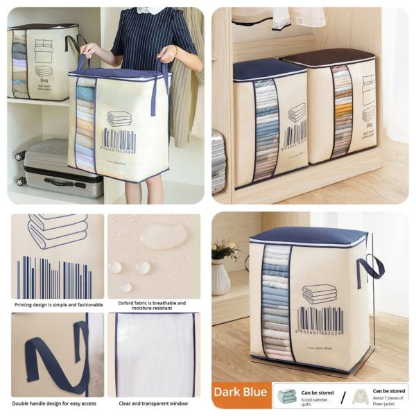 Heavy-Duty Barcode Printed Storage Bag | Eco-Friendly Non-Woven Fabric