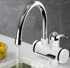 Instant 360° Electric Water Heating Tap | Digital Temperature Display | Shock-Proof Design for Kitchen & Bathroom