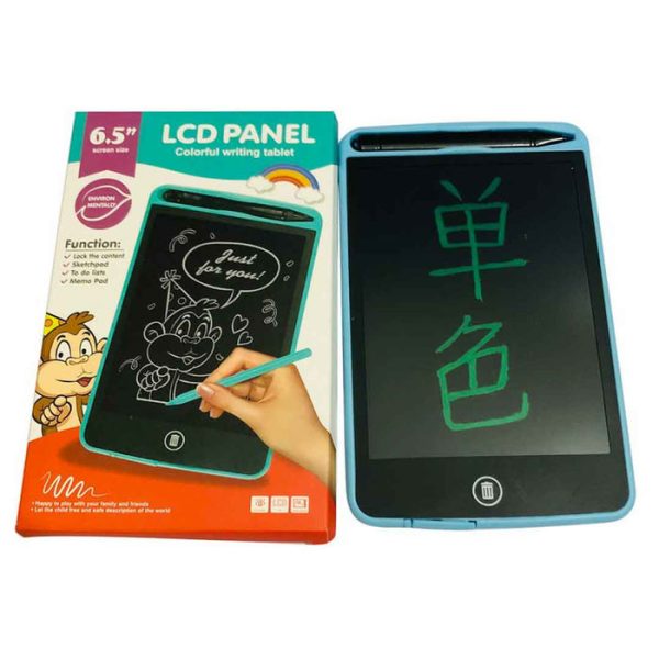 LCD Writing Tablet for Kids - 6.5 Inches Colorful Erasable Notepad