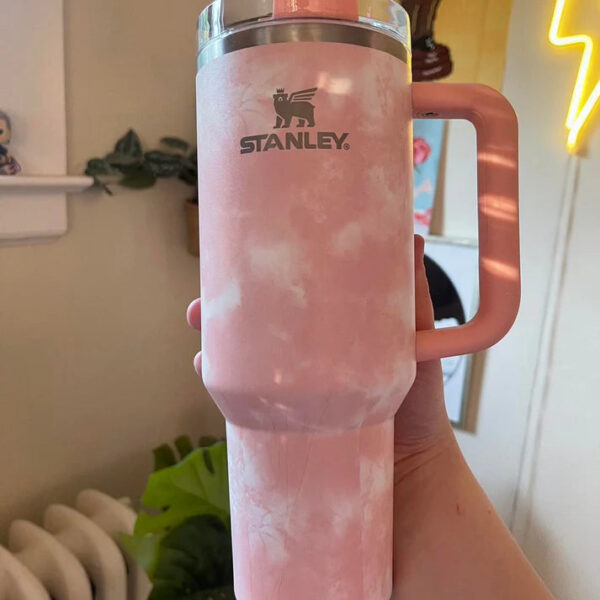 Stanley Adventure Quencher Travel Tumbler 40 OZ - Pink Tie-Dye