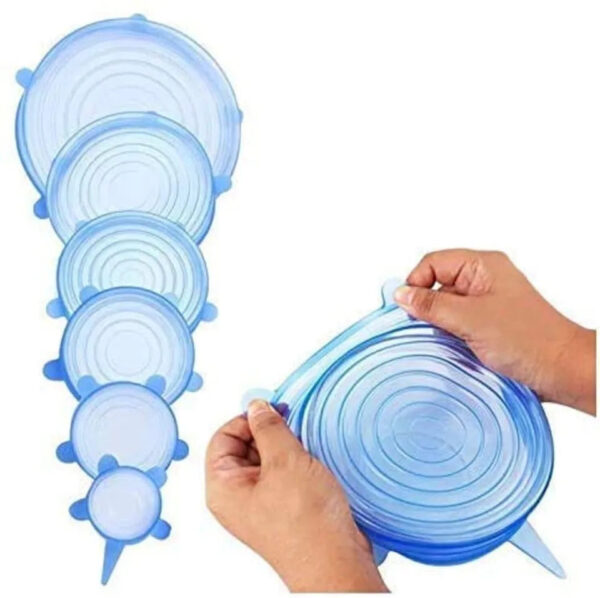 6 Pcs Silicone Covers Lid - Airtight Bowl Cover Lids