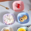 10Pcs Mini Snack Plates with Stand - Image 4